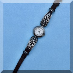 J07. Brighton Pasadena leather strap watch 8.5” - $18 